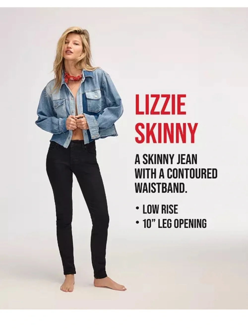 Lucky Brand Skinny‎ Lizzie Stretch Low Rise Jeans Only Worn Once